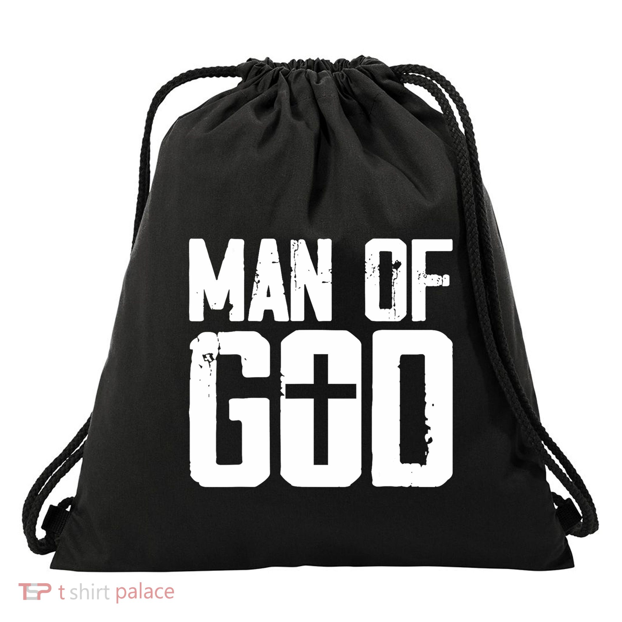 Man Of God I Jesus Drawstring Bag
