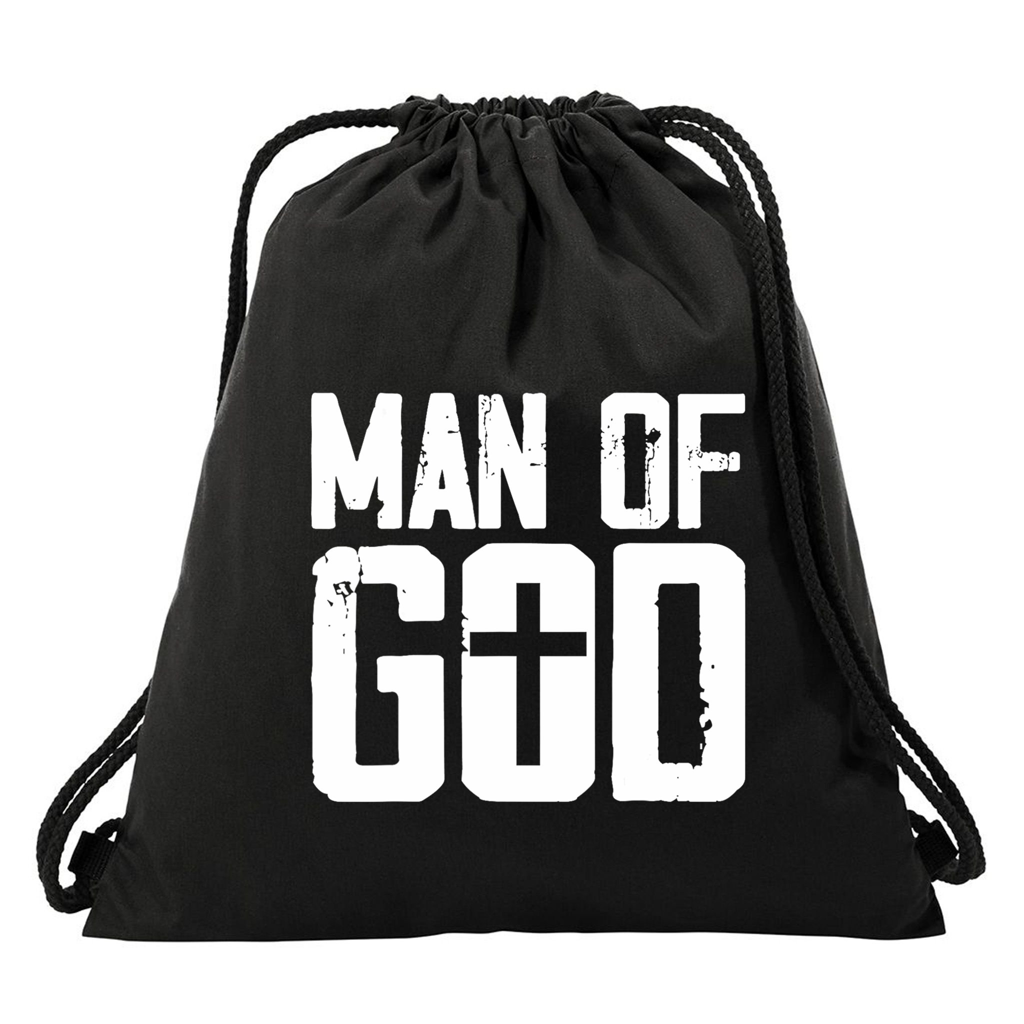 Man Of God I Jesus Drawstring Bag