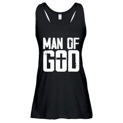 Man Of God I Jesus Ladies Essential Flowy Tank