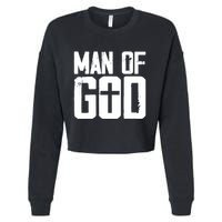 Man Of God I Jesus Cropped Pullover Crew