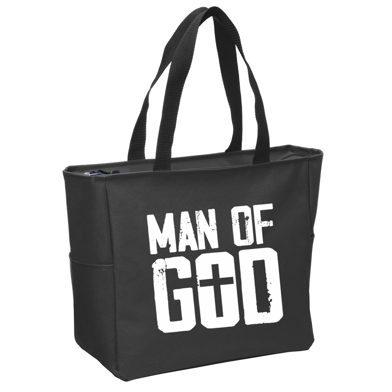 Man Of God I Jesus Zip Tote Bag