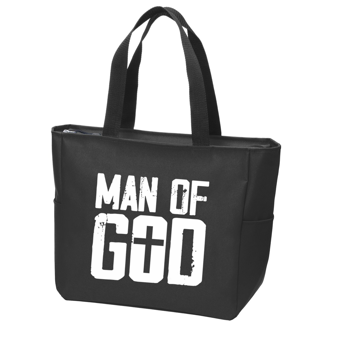 Man Of God I Jesus Zip Tote Bag