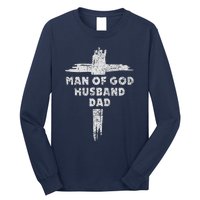 Man Of God Husband Dad Christian Faith Fathers Day Dad Gift Long Sleeve Shirt