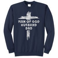 Man Of God Husband Dad Christian Faith Fathers Day Dad Gift Sweatshirt