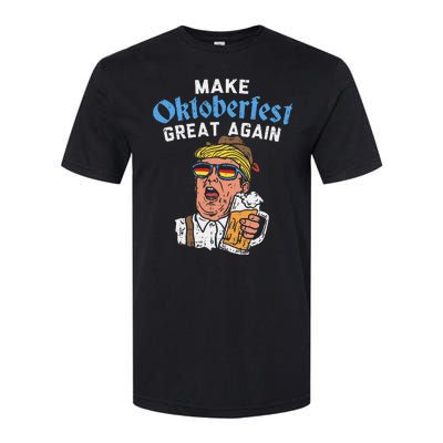 Make Oktoberfest Great Again Funny Trump Drink Beer Mug Gift Softstyle® CVC T-Shirt