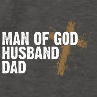 Man Of God Husband Dad Religious Cross Fathers Day Vector Backpack