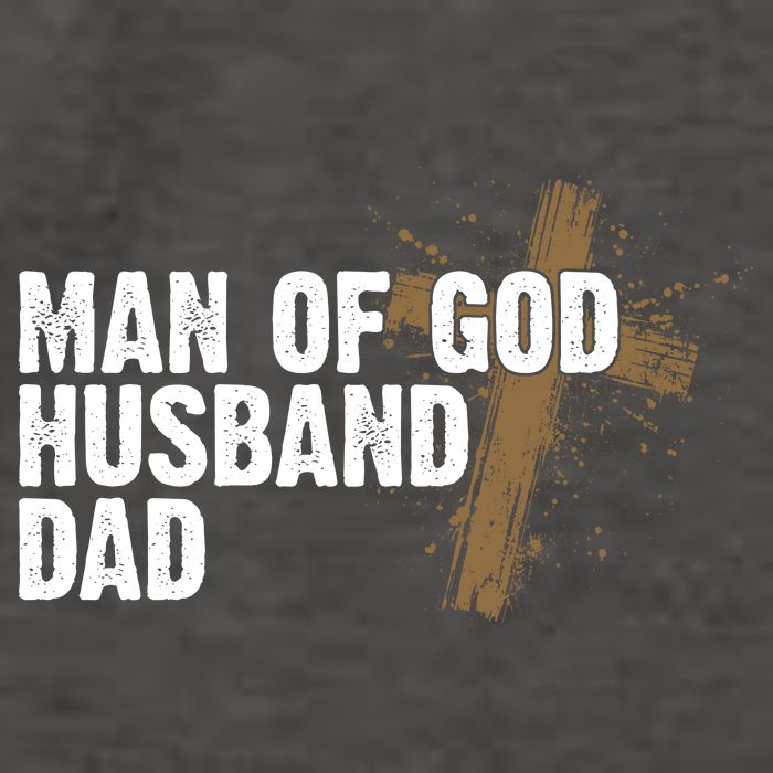 Man Of God Husband Dad Religious Cross Fathers Day Vector Backpack