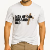 Man Of God Husband Dad Religious Cross Fathers Day Performance Shirt