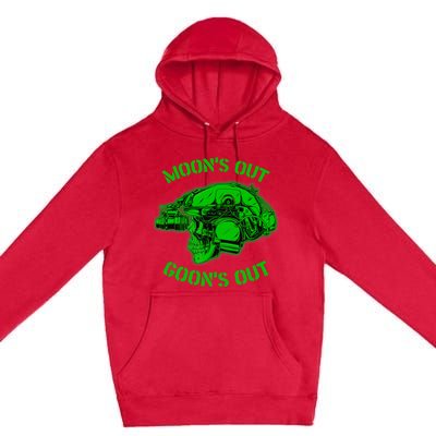 MOON'S OUT GOON'S OUT Skull Helmet NVGs Military 'S Premium Pullover Hoodie