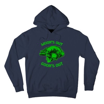 MOON'S OUT GOON'S OUT Skull Helmet NVGs Military 'S Hoodie