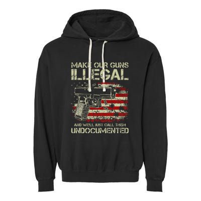 Make Our Guns Illegal Garment-Dyed Fleece Hoodie