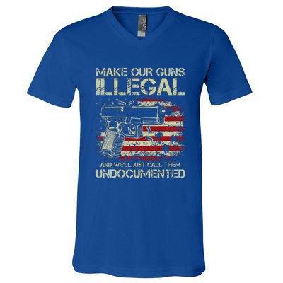 Make Our Guns Illegal V-Neck T-Shirt