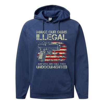 Make Our Guns Illegal Performance Fleece Hoodie