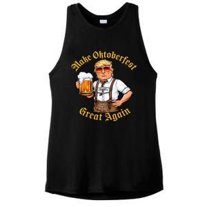 Make Oktoberfest Great Again Ladies PosiCharge Tri-Blend Wicking Tank