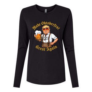 Make Oktoberfest Great Again Womens Cotton Relaxed Long Sleeve T-Shirt