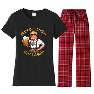 Make Oktoberfest Great Again Women's Flannel Pajama Set