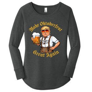 Make Oktoberfest Great Again Women's Perfect Tri Tunic Long Sleeve Shirt