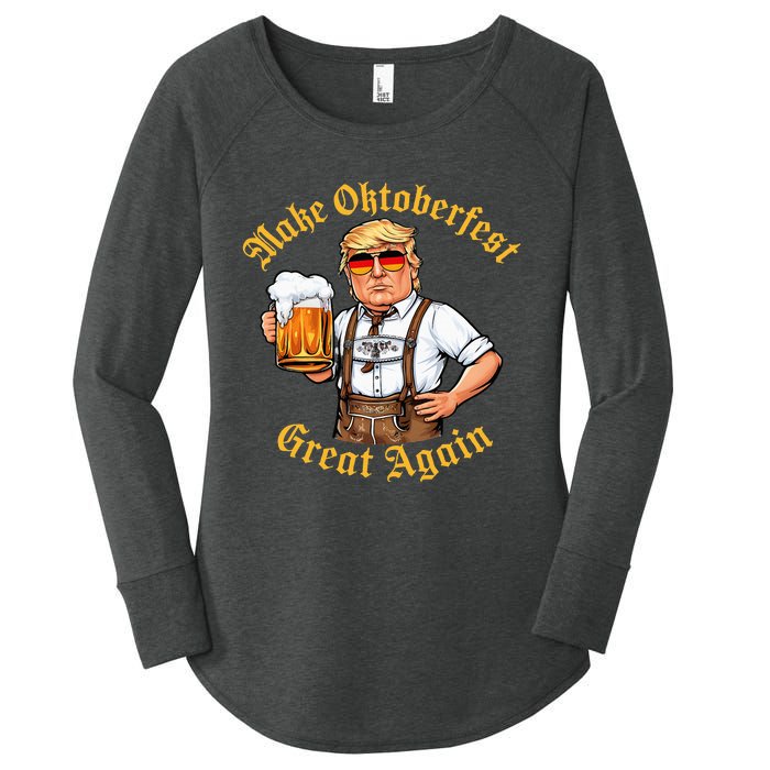 Make Oktoberfest Great Again Women's Perfect Tri Tunic Long Sleeve Shirt