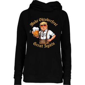 Make Oktoberfest Great Again Womens Funnel Neck Pullover Hood