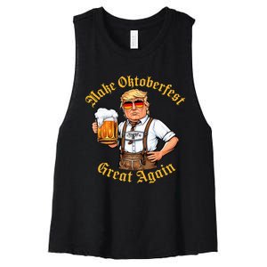 Make Oktoberfest Great Again Women's Racerback Cropped Tank