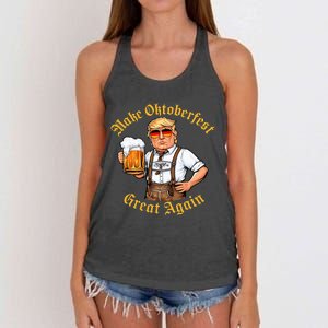 Make Oktoberfest Great Again Women's Knotted Racerback Tank