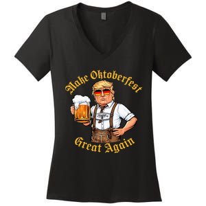 Make Oktoberfest Great Again Women's V-Neck T-Shirt