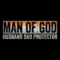 Man Of God Husband Dad Protector Christian Dad FatherS Day 16 in Basic Backpack