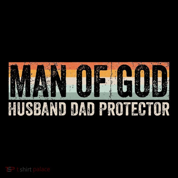 Man Of God Husband Dad Protector Christian Dad FatherS Day 16 in Basic Backpack
