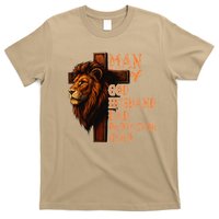 Man Of God Husband Daddy Protector Hero Lion Fathers Day T-Shirt
