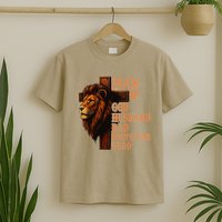 Man Of God Husband Daddy Protector Hero Lion Fathers Day T-Shirt