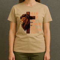 Man Of God Husband Daddy Protector Hero Lion Fathers Day T-Shirt