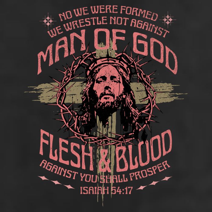 Man Of God Flesh And Blood Isaiah 54:17 Adult Drive Performance Visor
