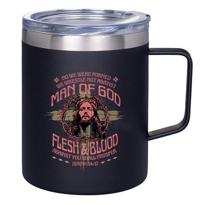 Man Of God Flesh And Blood Isaiah 54:17 12oz Stainless Steel Coffee Mug