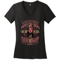 Man Of God Flesh And Blood Isaiah 54:17 Women's V-Neck T-Shirt
