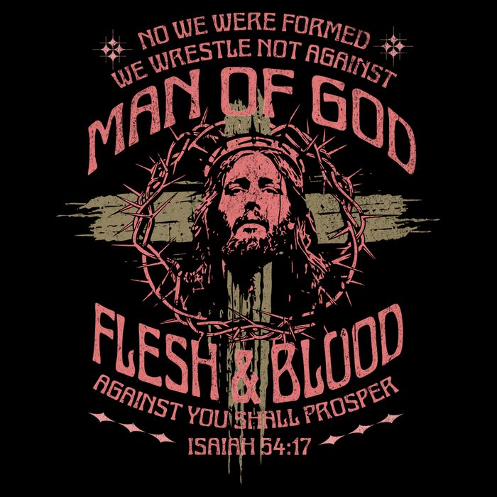 Man Of God Flesh And Blood Isaiah 54:17 Wool Snapback Cap