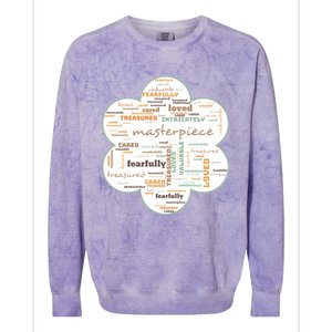 Masterpiece Of God Great Gift Colorblast Crewneck Sweatshirt