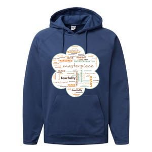 Masterpiece Of God Great Gift Performance Fleece Hoodie