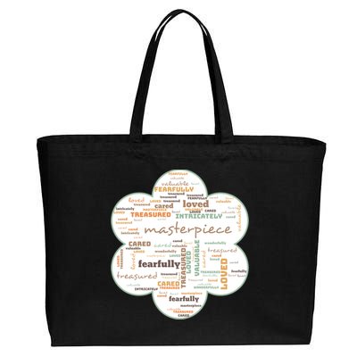 Masterpiece Of God Gift Cotton Canvas Jumbo Tote