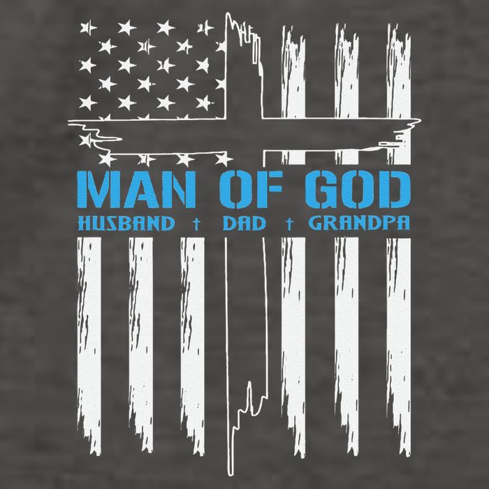 Man Of God Cross American Flag Jesus Christian Vector Backpack