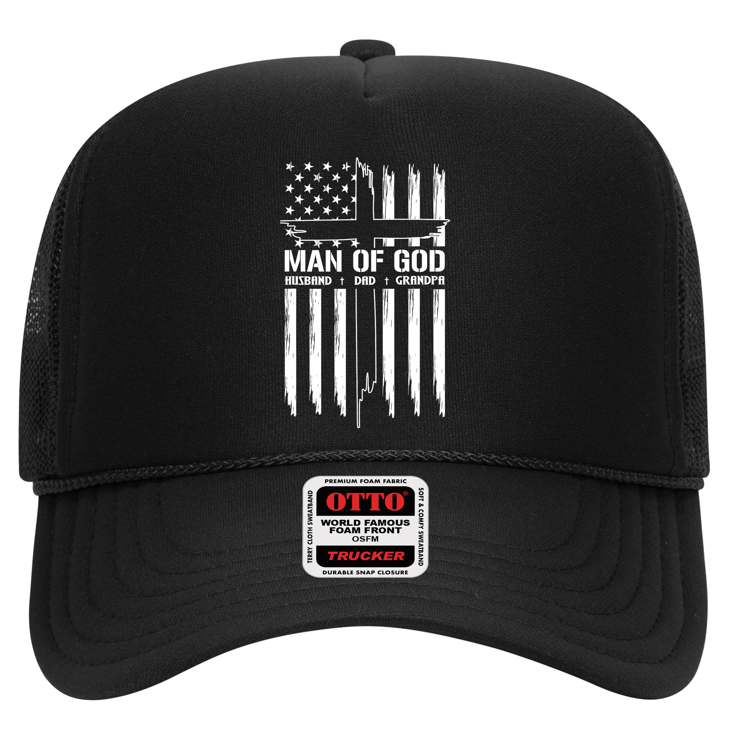 Man Of God Husband Dad Grandpa Funny Hat