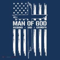 Man Of God Husband Dad Grandpa Funny Poster