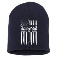 Man Of God Husband Dad Grandpa Funny Short Acrylic Beanie