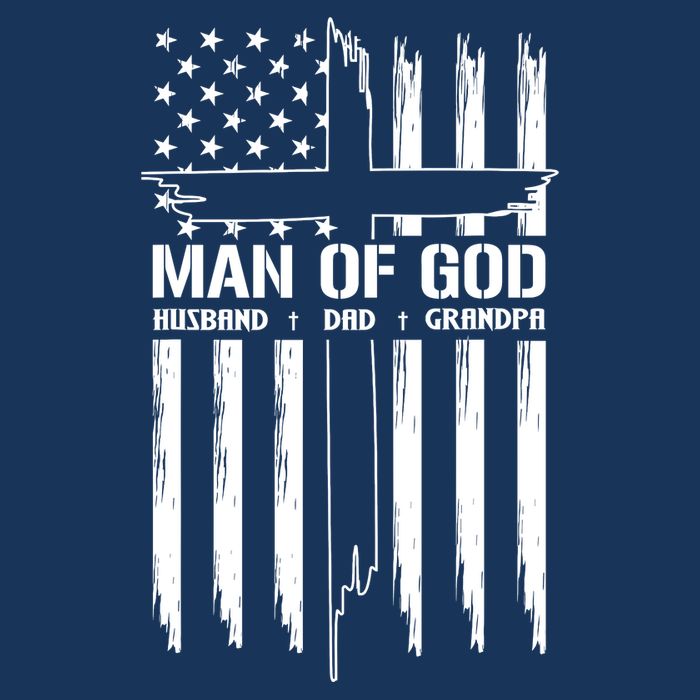 Man Of God Husband Dad Grandpa Funny Short Acrylic Beanie