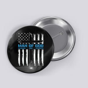 Man Of God Cross American Flag Jesus Christian Button