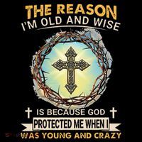 Man Of God The Reason I Am Old And Wise Is Because God Prote Bucket Hat