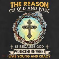 Man Of God The Reason I Am Old And Wise Is Because God Prote 25L Jumbo Tote