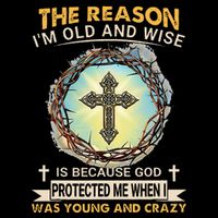 Man Of God The Reason I Am Old And Wise Is Because God Prote Short Acrylic Beanie