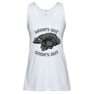 MOON'S OUT GOON'S OUT Skull Helmet NVGs Military 'S Ladies Essential Flowy Tank