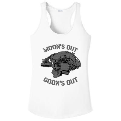 MOON'S OUT GOON'S OUT Skull Helmet NVGs Military 'S Ladies PosiCharge Competitor Racerback Tank