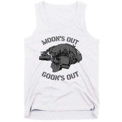 MOON'S OUT GOON'S OUT Skull Helmet NVGs Military 'S Tank Top